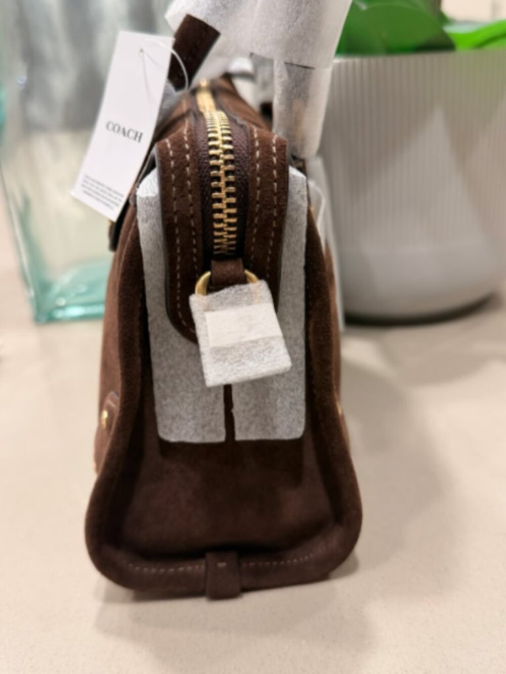Coach Rhyder 24 in Chocolate Brown Suede - Picture 6 of 7